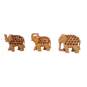 Фигурка прорезная деревяная «Слоник», 6х6х2 см.