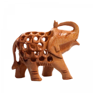 Фигурка прорезная деревяная «Слоник», 6х6х2 см.