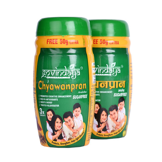 Чаванпраш Авлех без сахара Говинда (Chyawanprash Avaleha Sugarfree Govindaya), 500 г.