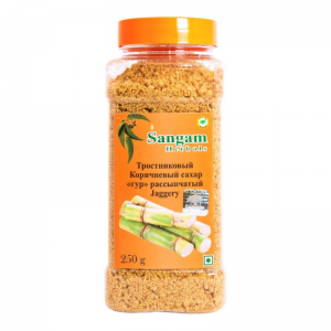 Сахар Гур рассыпчатый тростниковый Сангам Хербалс (Jaggery Sangam Herbals), 250 г.
