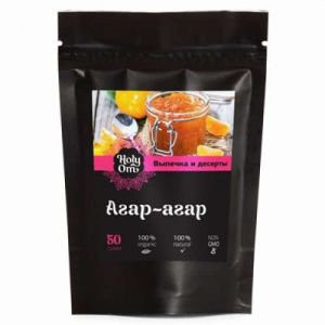 Агар-агар для выпечки и десертов Holy Om (Холи Ом), 50 г.