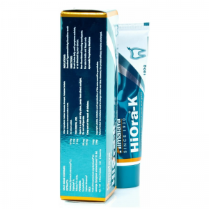 Зубная паста для чувствительных зубов и дёсен Хиора-К Хималая (Toothpaste for sensitive teeth and gums HiOra-K Himalaya), 100 г.