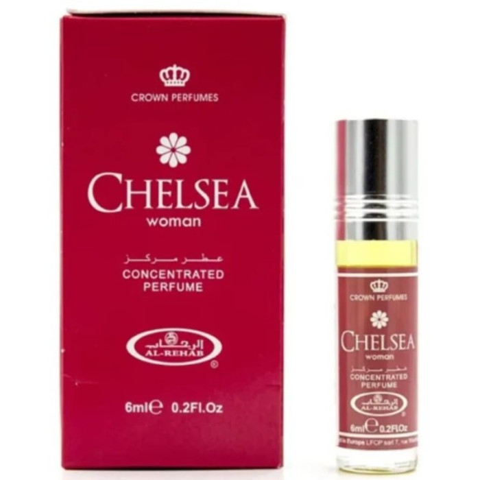 Духи масляные арабские женские «Челси» Аль Рехаб (Сhelsea Woman Al Rehab), ролик 6 мл. 