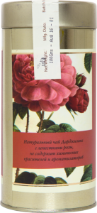 Чай Дарджилинг чёрный листовой с розой в мет.банке (Darjeeling Black LeafTea wRosePetals) Золото Индии, 100 г.