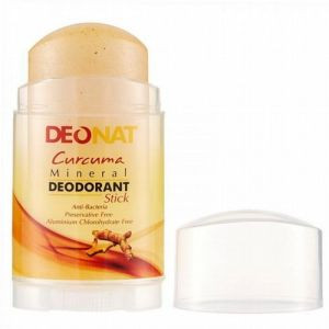 Дезодорант кристалл с экстрактом куркумы и глицерином Деонат (Mineral Deodorant stick Curcuma Deonat), 100 г.