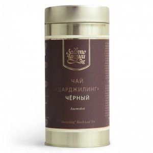 Чай Дарджилинг чёрный листовой в мет.банке (Darjeeling Black Leaf Tea) Золото Индии, 100 г.