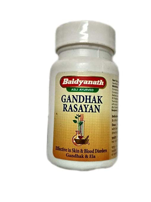 Гандхак Расаяна (Gandhak Rasyan Baidyanath), 40 таб. по 300 мг.