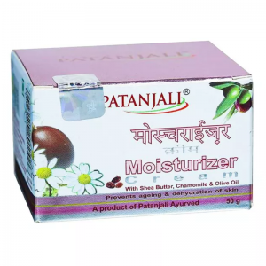 Увлажняющий крем для лица с Ромашкой и маслами Ши и Оливы Патанджали (Moisturizer Cream with Shea Butter, Chamomile & Olive Oil  Patanjali), 50 г.