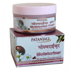 Увлажняющий крем для лица с Ромашкой и маслами Ши и Оливы Патанджали (Moisturizer Cream with Shea Butter, Chamomile & Olive Oil  Patanjali), 50 г.