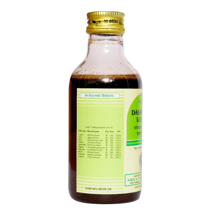 Дасамулам Кашаям Арья Вадья Сала Коттаккал (Dasamulam Kashayam Arya Vaidya Sala Kottakkal), 200 мл.