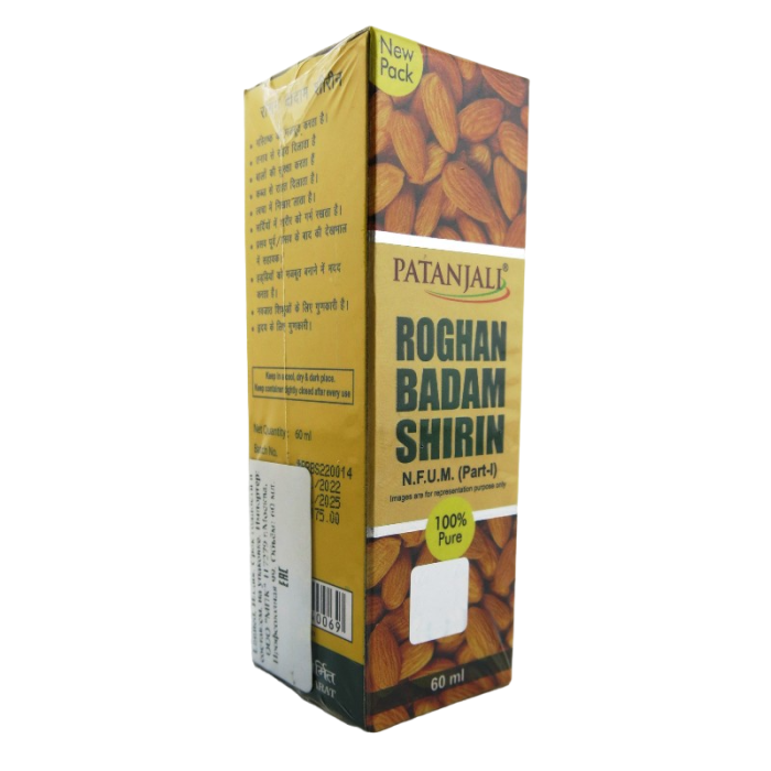 Миндальное масло Патанджали (Roghan Badam Shirin Patanjali), 60 мл.