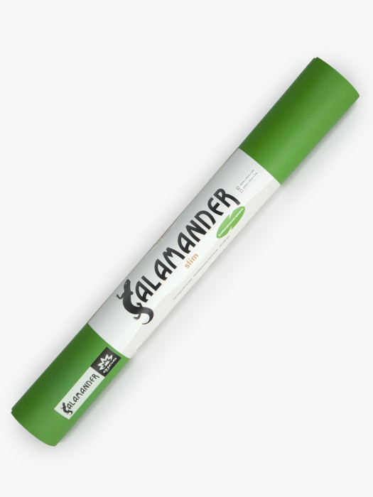 Коврик для йоги Ojas Salamander Slim, 185х60х0.2 см, зелёный