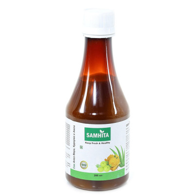 Натуральный сок Алоэ Вера, Куркума и Амла Самхита (Samhita), 200 мл.