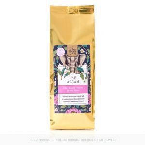 Чай чёрный крупнолистовой ASSAM TGFOP Золото Индии, 100 г.