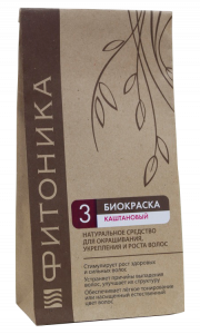 Биокраска Фитоника №3 Каштановый БиоБьюти (Biocracy Fotonica №3 Of The Chestnut BioBeauty), 30 г.