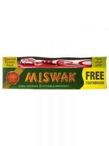 Зубная паста Дабур Мисвак (Dabur Miswak Herbal)  в комплекте с зубной щеткой 190 гр.