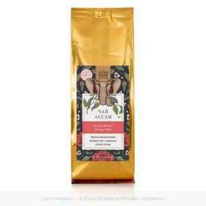 Чай черный мелколистовой резаный с типсами ASSAM FBOP Black Tea Золото Индии, 100 г.