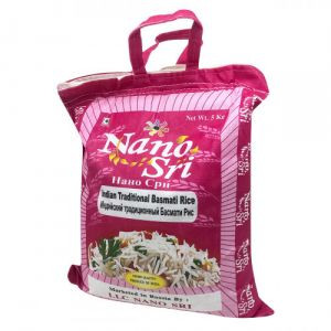Рис Басмати индийский традиционный непропаренный Нано Шри (Indian Traditional Basmati Rice Nano Sri), 1 кг.