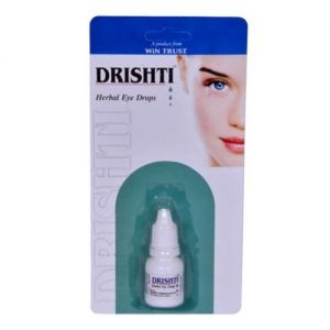 Капли для глаз с экстрактом сандала и белого лотоса Дришти Вин Траст (Herbal Eye Drops Drishti Win Trust), 10 мл.