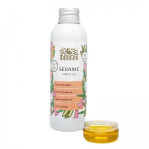 Кунжутное масло холодного отжима Индиберд (Virgin Sesame Oil Indibird), 150 мл.