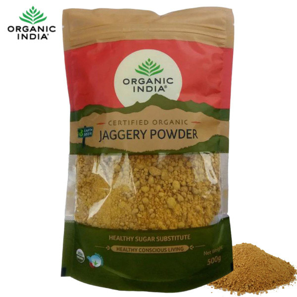 Тростниковый сахар Органик Индия (Jaggery powder Organic India), 500 гр.