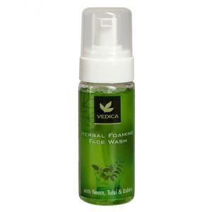 Пенка для умывания с нимом, тулси и ветивером Ведика (Herbal Foaming Face Wash Vedica), 150 мл.