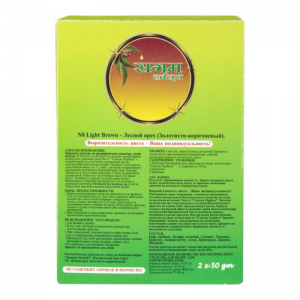 Натуральная краска для волос №8 "Лесной орех" (Золотисто-коричневый) Сангам Хербалс (Sangam Herbals), 100 г.