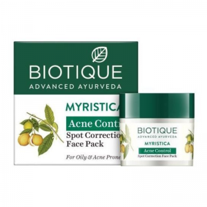 Маска для лица против акне «Био Мускат» Биотик (Bio Myristica Spot Correcting Anti-Acne Face Pack Biotique), 20 г.