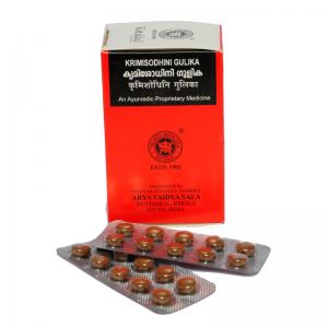 Кримишодхини Гулика Арья Вадья Сала Коттаккал (Krimisodhini Gulika Arya Vaidya Sala Kottakkal), 100 таб.