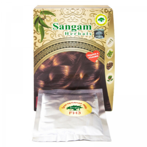 Натуральная краска для волос FH3 "Благородная медь" (Медно-коричневый) Сангам Хербалс (Sangam Herbals), 50 г.