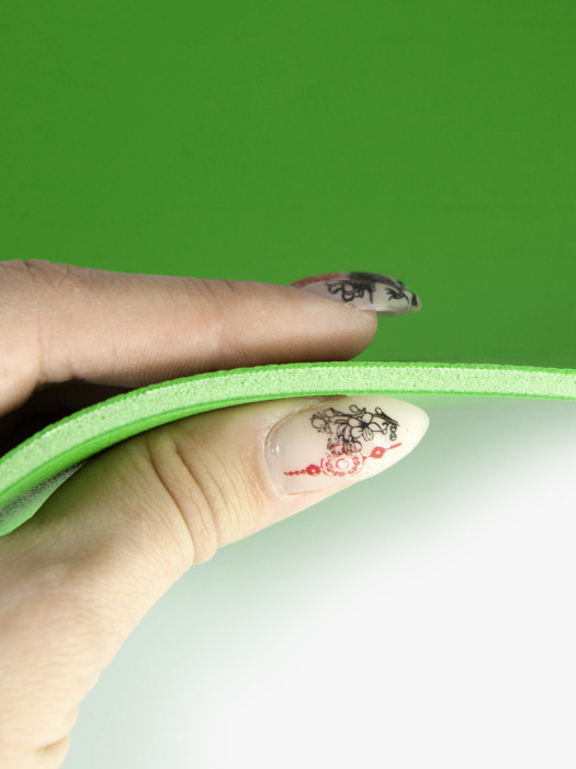 Коврик для йоги Ojas Salamander Optimum, 200х60х0.4 см, зелёный