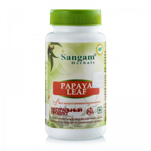 Папайя лист Сангам Хербалс (Papaya Leaf Sangam Herbals), 60 таб.