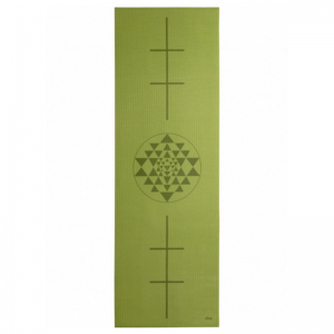  Коврик для йоги Leela «Yantra» 183х60х0.45 см, салатовый