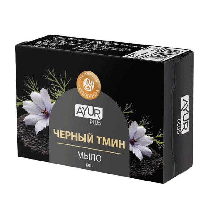 Мыло натуральное Ayur Plus Черный Тмин, 100 г.