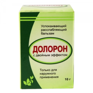 Успокаивающий и расслабляющий массажный бальзам с двойным эффектом Долорон (Soothing relaxing massage balsam Double effect Doloron), 10 г.