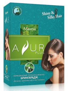 Аюрведический порошок для волос Брингарадж Аюр Плюс (Ayur Plus), 50 г.