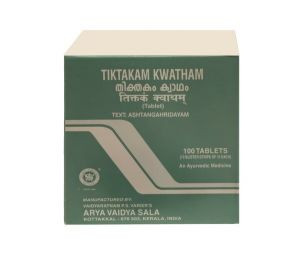 Тиктакам кватхам Арья Вадья Сала Коттаккал (Tiktakam kwatham Arya Vaidya Sala Kottakkal), 100 таб.