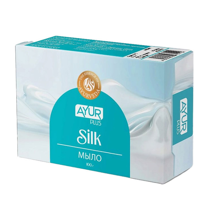 Мыло натуральное Ayur Plus Silk, 100 г.