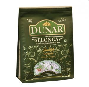 Рис Басмати супер длиннозерный Dunar Elonga, 1кг.