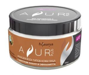 Крем для всех типов кожи лица с маслом какао и эвкалипта Аюр Плюс (Ayur Plus), 50 мл.