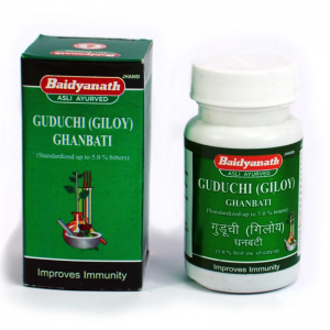 Гудучи (Гилой) гханбати Байдианат (Guduchi (giloy) ghanbati Baidyanath), 60 таб.