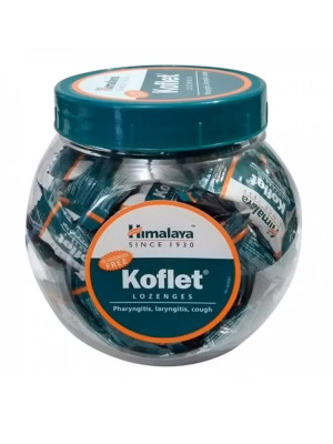 Леденцы от кашля и боли в горле Кофлет Хималая (Koflet Lozenges Himalaya), 75 шт.