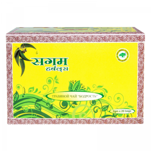 Чай травяной Бодрость Сангам Хербалс (Herbal Tea Energy Sangam Herbals), 40 г.