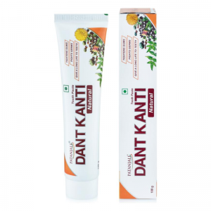 Аюрведическая зубная паста Дент Канти Натурал Патанджали (Dant Kanti Dental cream Natural Patanjali), 100 г.
