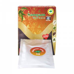 Краска на основе хны Н3 Морозный каштан Сангам Хербалс (Sangam Herbals), 60 г.