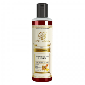 Гель для душа «Сандаловое дерево и мёд» Кхади Натурал (Sandalwood & Honey Body Wash Khadi Natural), 210 мл.