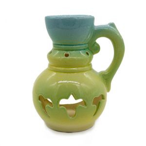 Аромалампа «Кувшинчик» средний с резьбой 13см-11см керамика (в ассортименте)