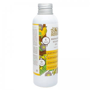 Брингарадж на кунжутном масле Индиберд (Bringaraj Sesame Hair Oil Indibird), 150 мл.