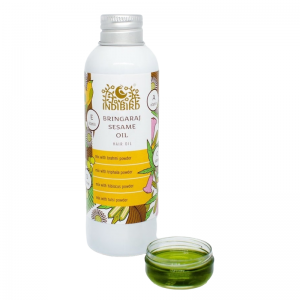 Брингарадж на кунжутном масле Индиберд (Bringaraj Sesame Hair Oil Indibird), 150 мл.