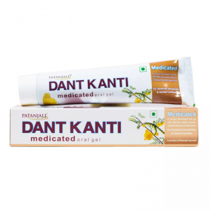 Зубная паста-гель Дент Канти Медикейтед Патанджали (Medicated oral gel Dant Kanti Patanjali), 100 г.